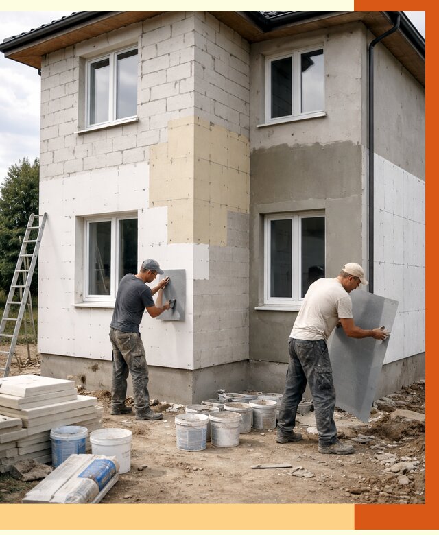 Утепление дома из газобетона в Балашихе от 4306 руб./м² — заказать у ТепломастерБлш